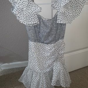 misslola off the shoulder short dress size small